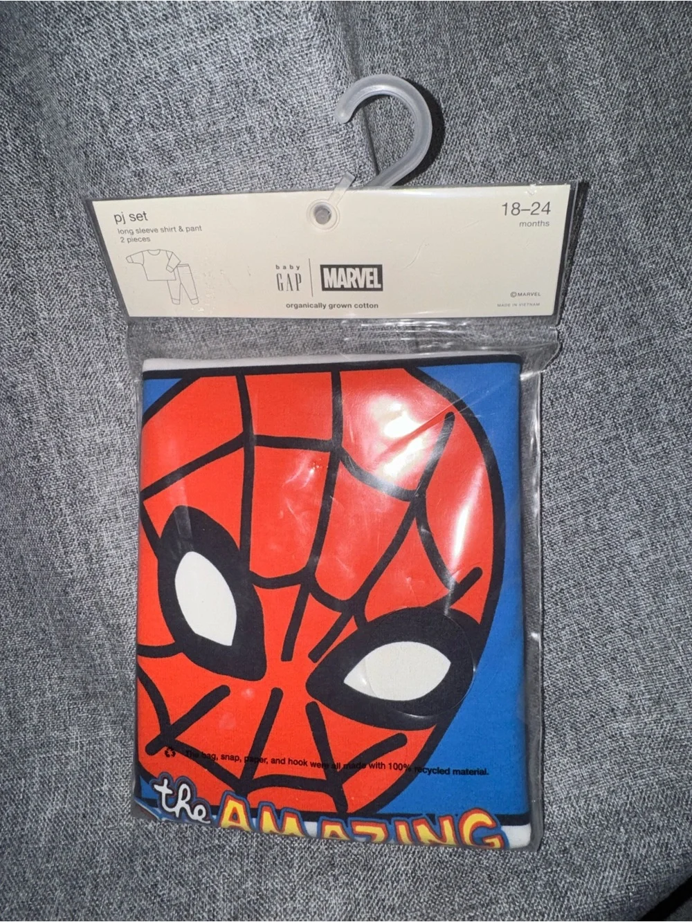 GAP Marvel Spider-Man Red & Blue Kids Pajama Set